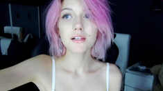 Super Hot Busty Blonde Babe Fucks A Big Dick On Webcam
